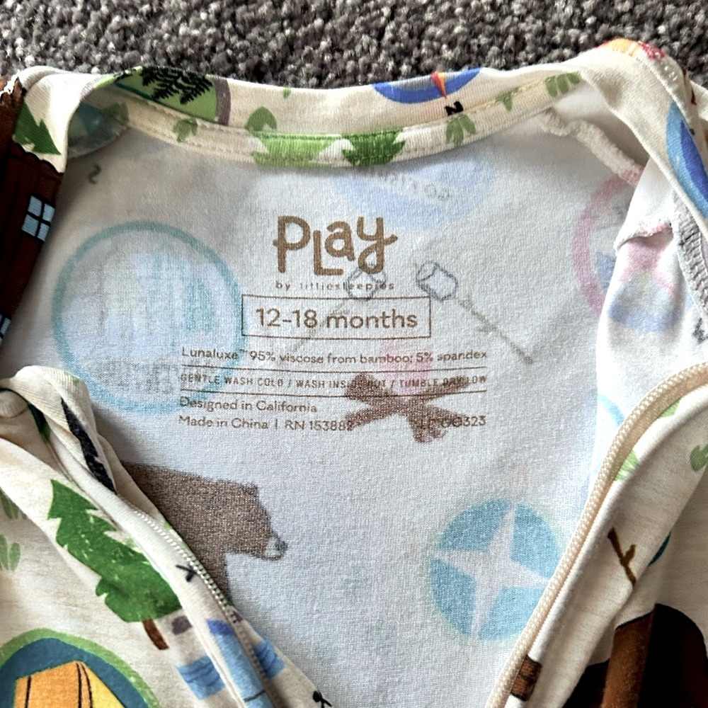Little Sleepies Great Outdoors Romper 12-18 - Picture 4 of 6